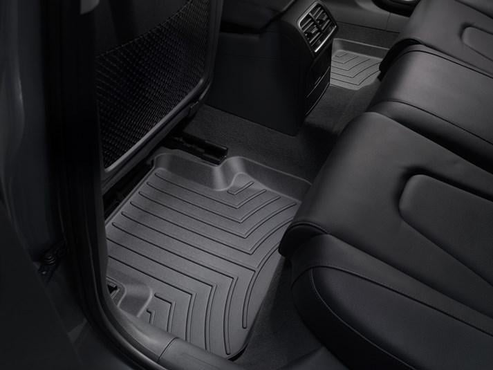 Килимки автомобільні задні лайнери WeatherTech 442122 Audi A4/RS4/S4 2009-2016 Чорний (1185134614)