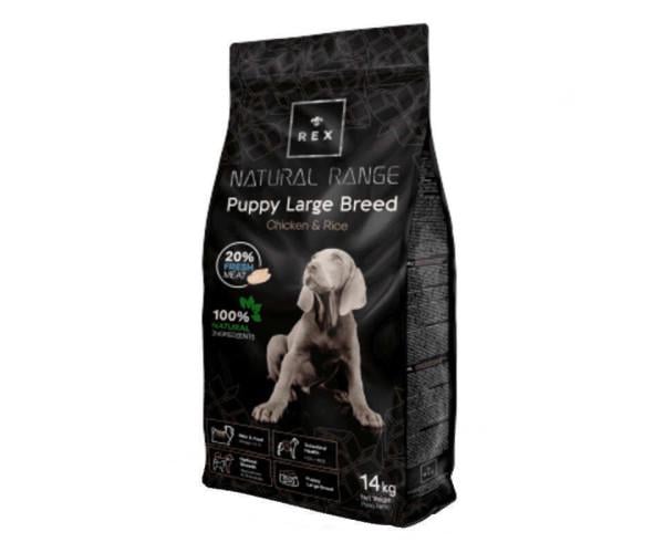 Корм сухий REX Natural Range Puppy Large Chicken&Rice зі свіжою куркою та рисом для цуценят собак великих порід 14 кг