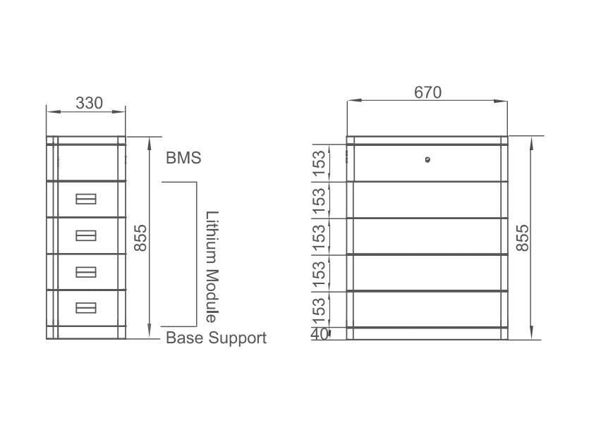 Комплект енергозбереження Rregitec ESS 25,92 kWh (RGT BM25,92 kWh/HV) - фото 3