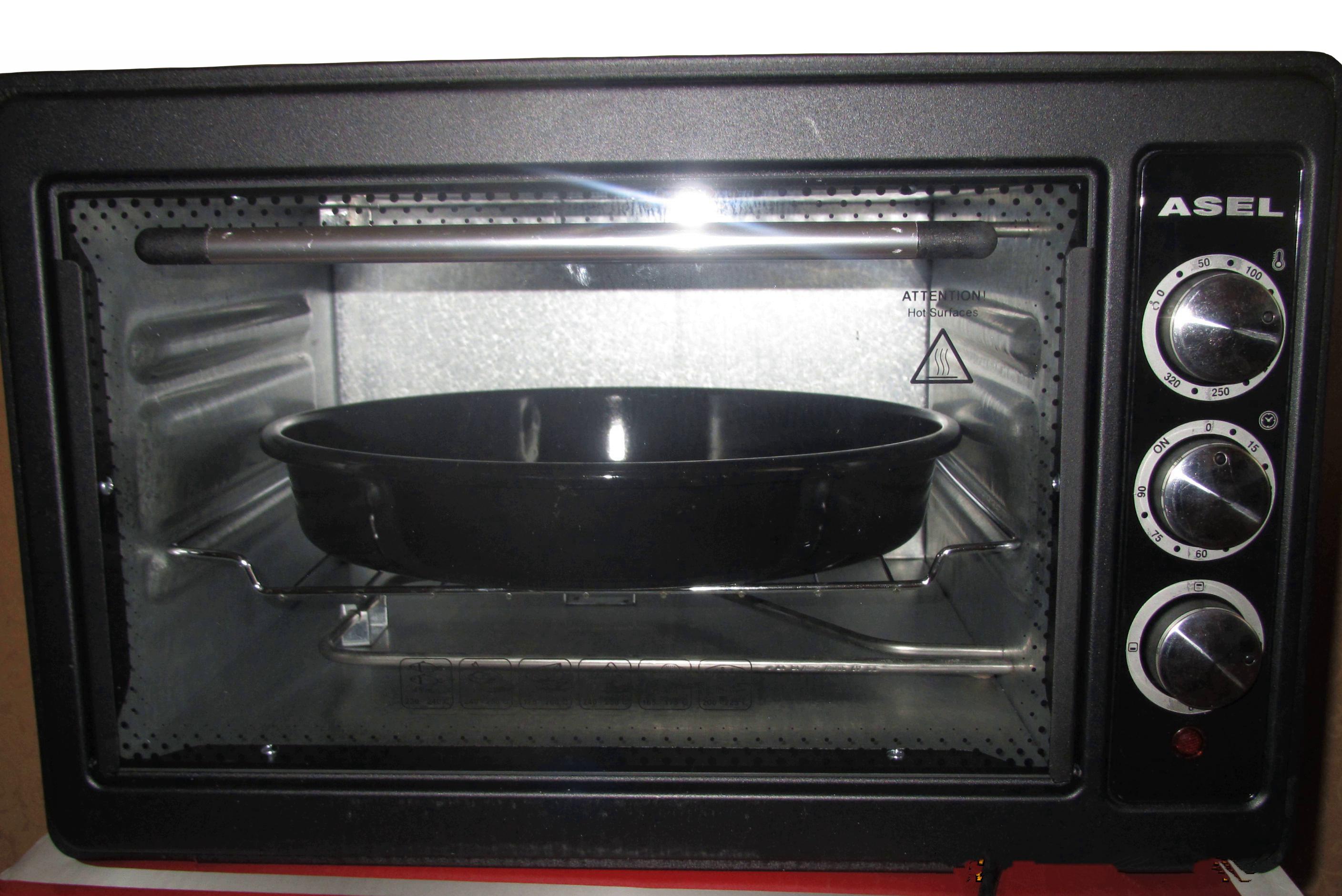 Духовка электрическая настольная Asel AF33-23 33 л 2 противня Черный - фото 3 Духовка электрическая настольная Asel AF33-23 33 л 2 противня Черный - фото 3
