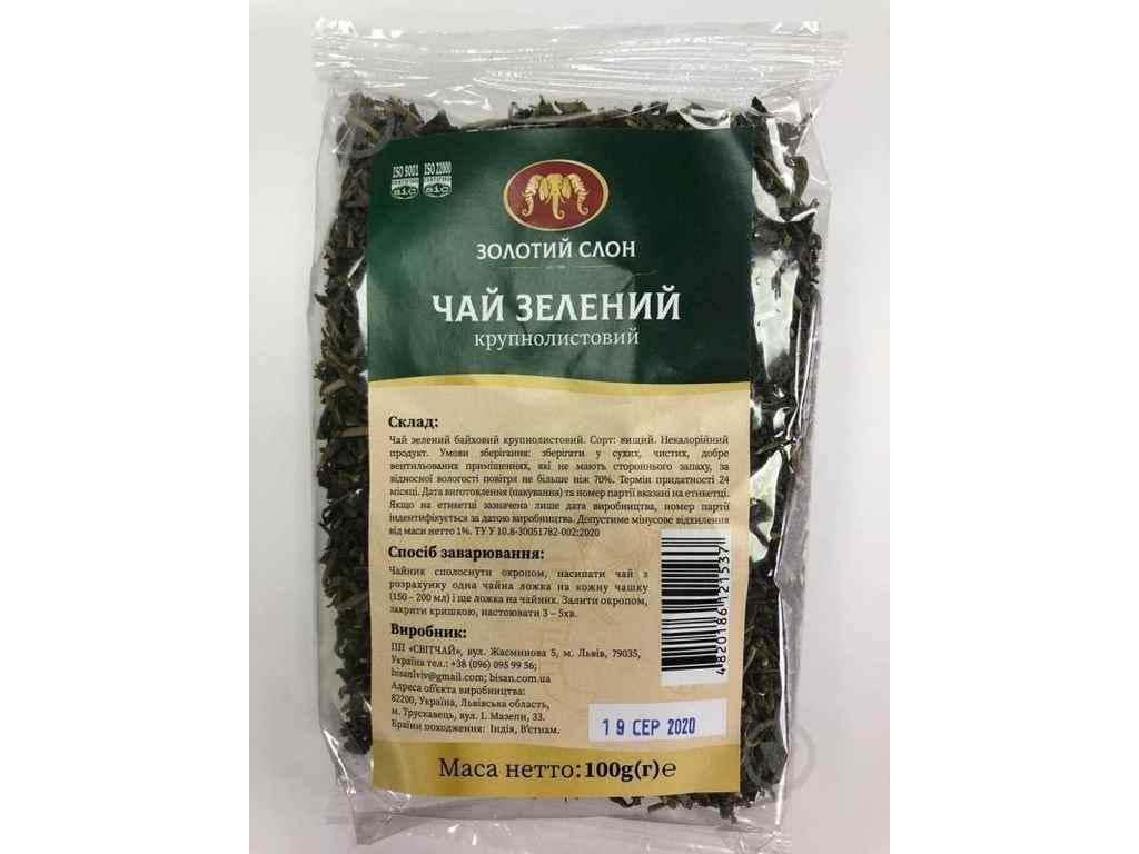 Чай фасованный зеленый Золотой Слон 100 г (878261)