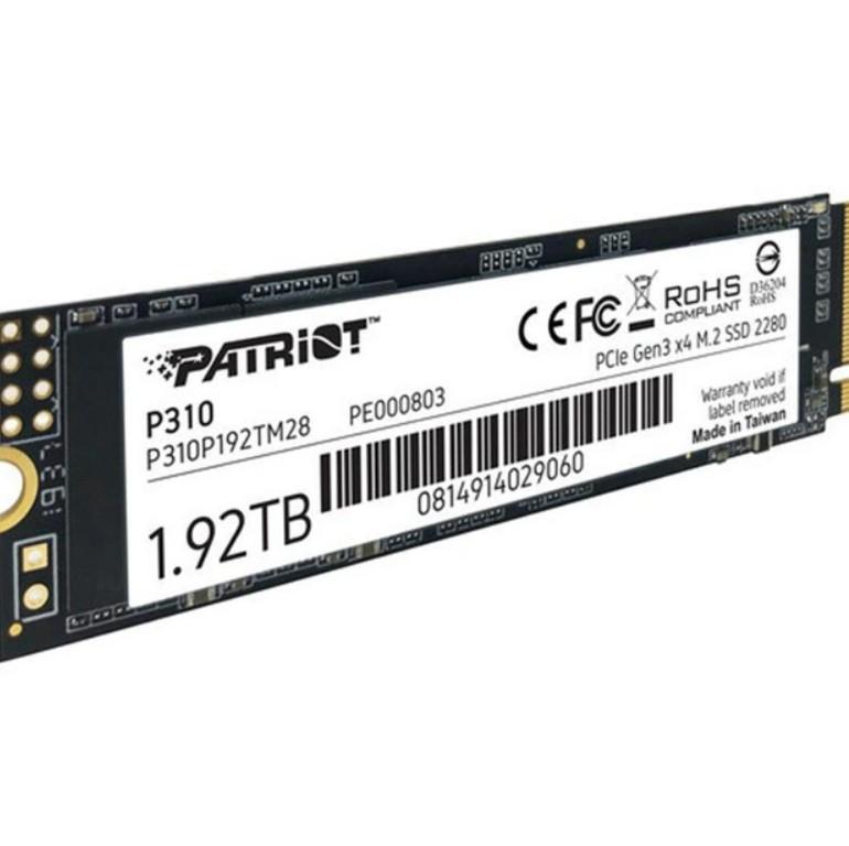 Диск SSD M.2 Patriot P310 1920 Gb NVMe 2280 PCIe 3.0x4 3D NAND TLC (P310P192TM28) - фото 2