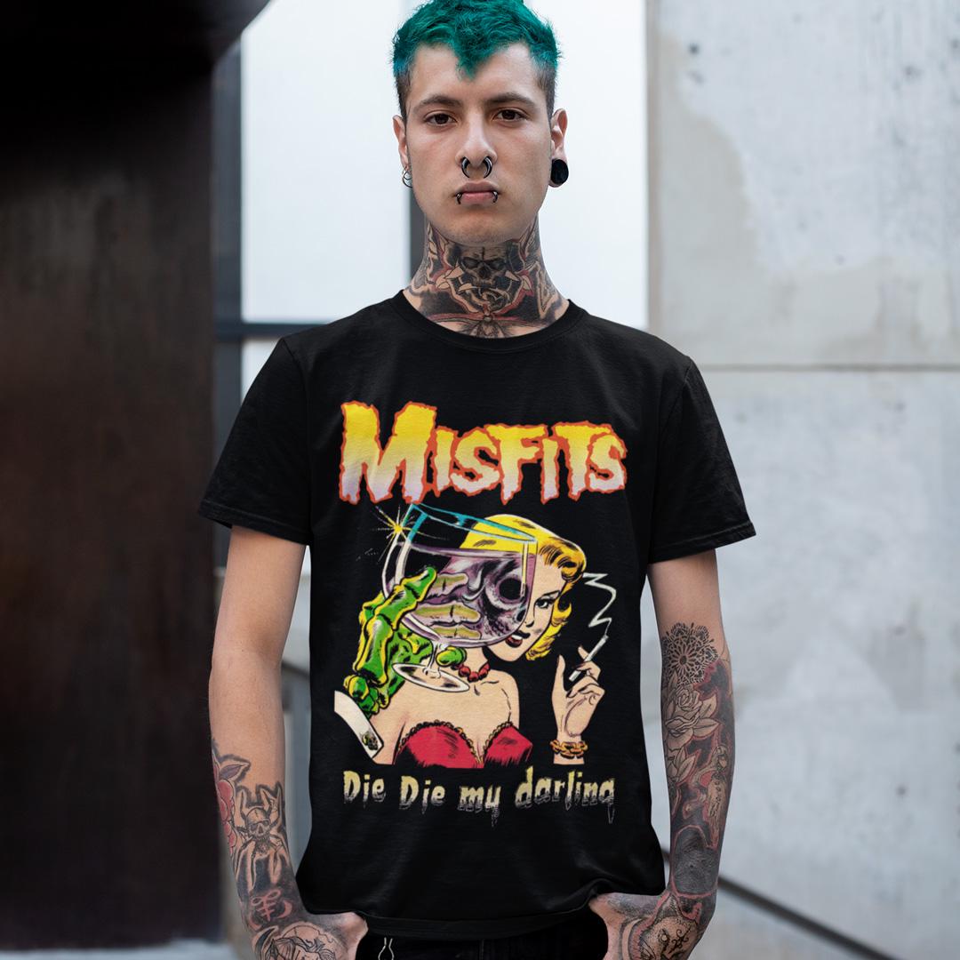 Футболка мужская Misfits Die Die My Darling L Черный (32698333)