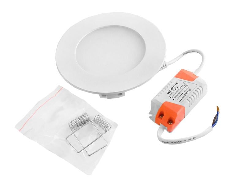 Светильник светодиодный врезной D120 Downlight 8 Вт 3000К круглый (831)