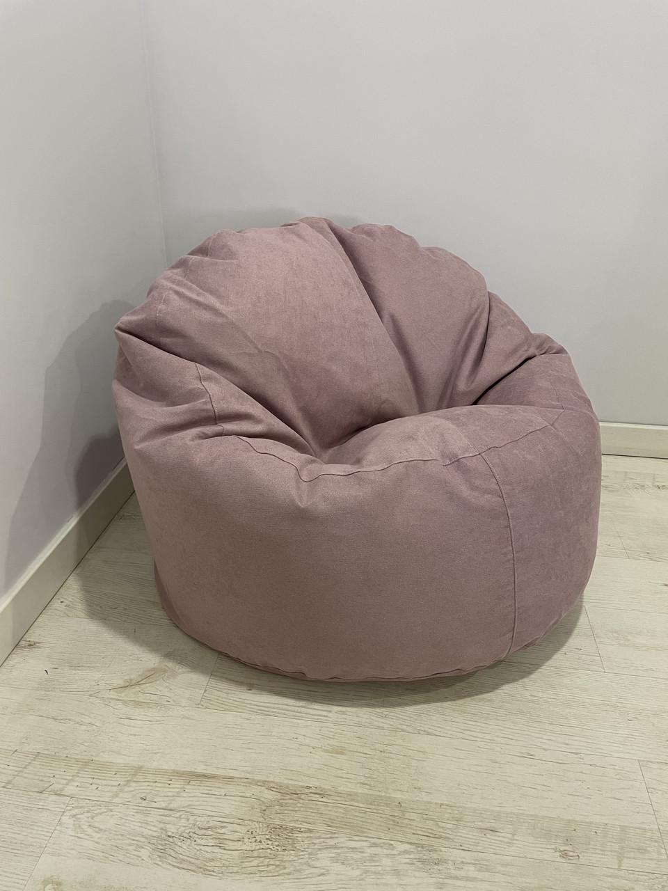 Кресло-мешок SkyPuff Облако GREAT Dusty велюр 100 см Rose (10001047)