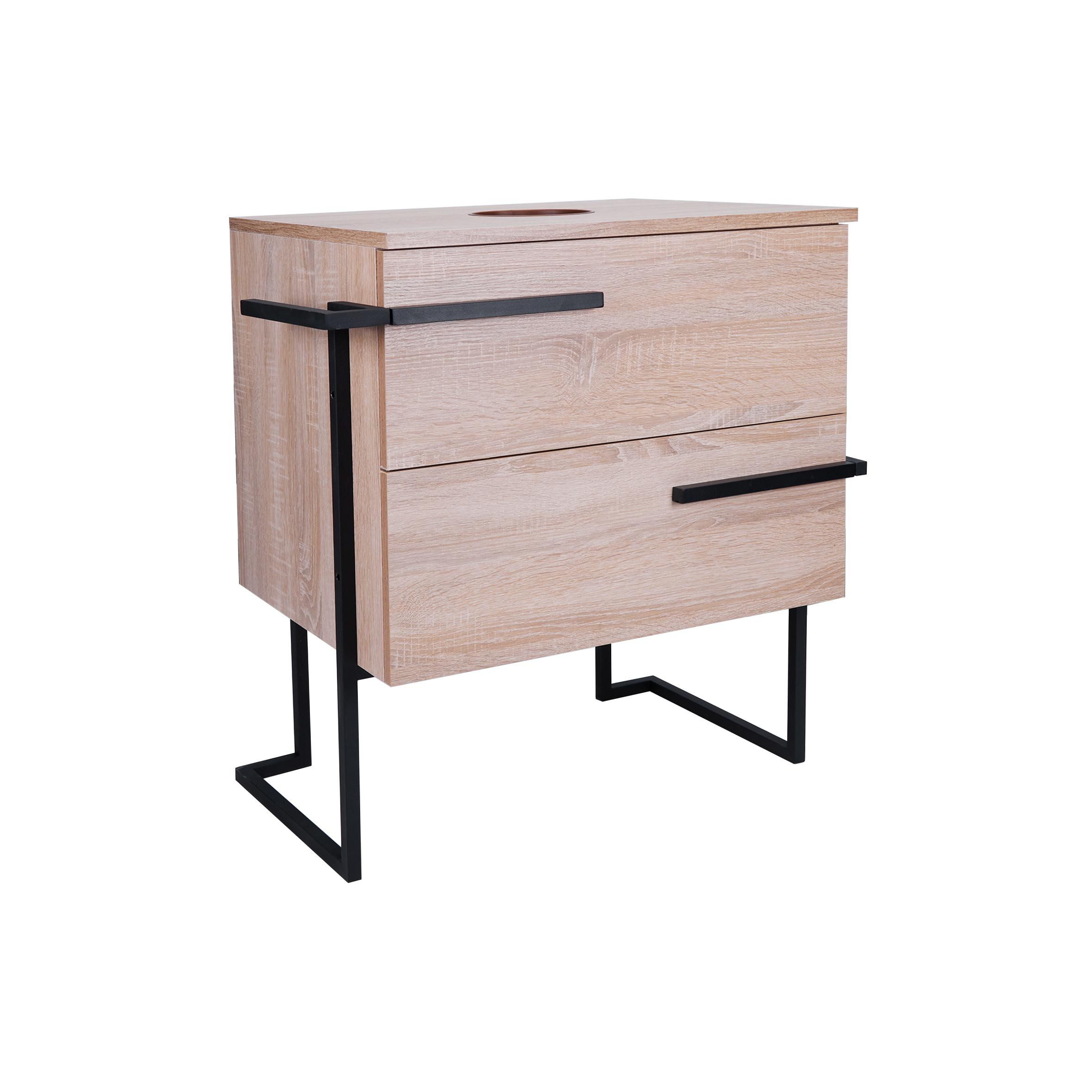 Тумба напольная Qtap Taurus Whitish oak со столешницей 600х616х437 мм (QT2480TNT603WO)