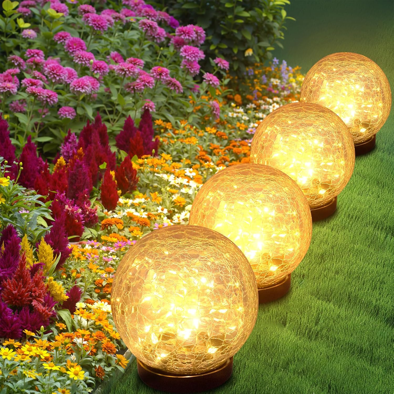 Садовые лампы Solar Glow Garden на солнечной батарее с эффектом теплого света (2976831078)