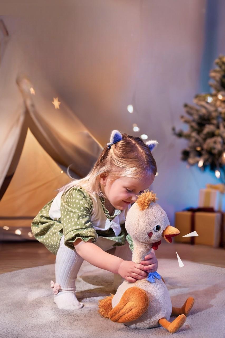 Іграшка м'яка Tumama Гуска танцююча Бежевий - фото 8