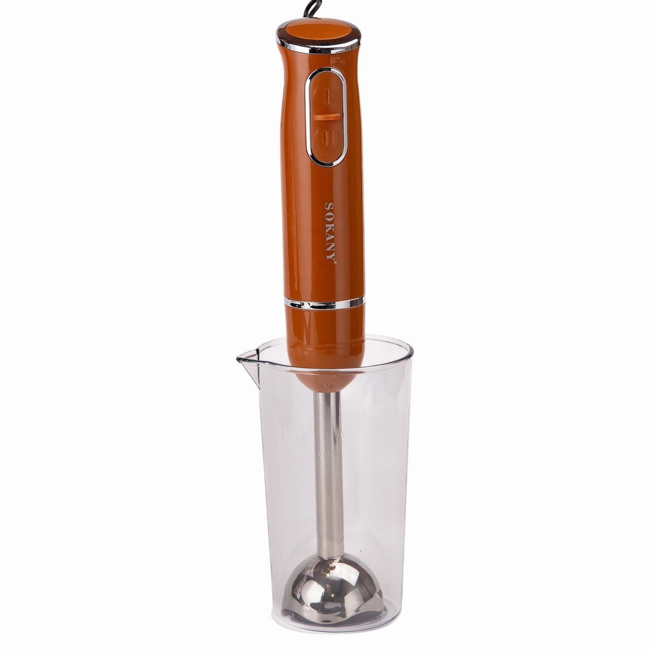 Блендер ручной Sokany 1726 погружной 300 Вт Оранжевый (5115) - фото 2 Блендер ручной Sokany 1726 погружной 300 Вт Оранжевый (5115) - фото 2