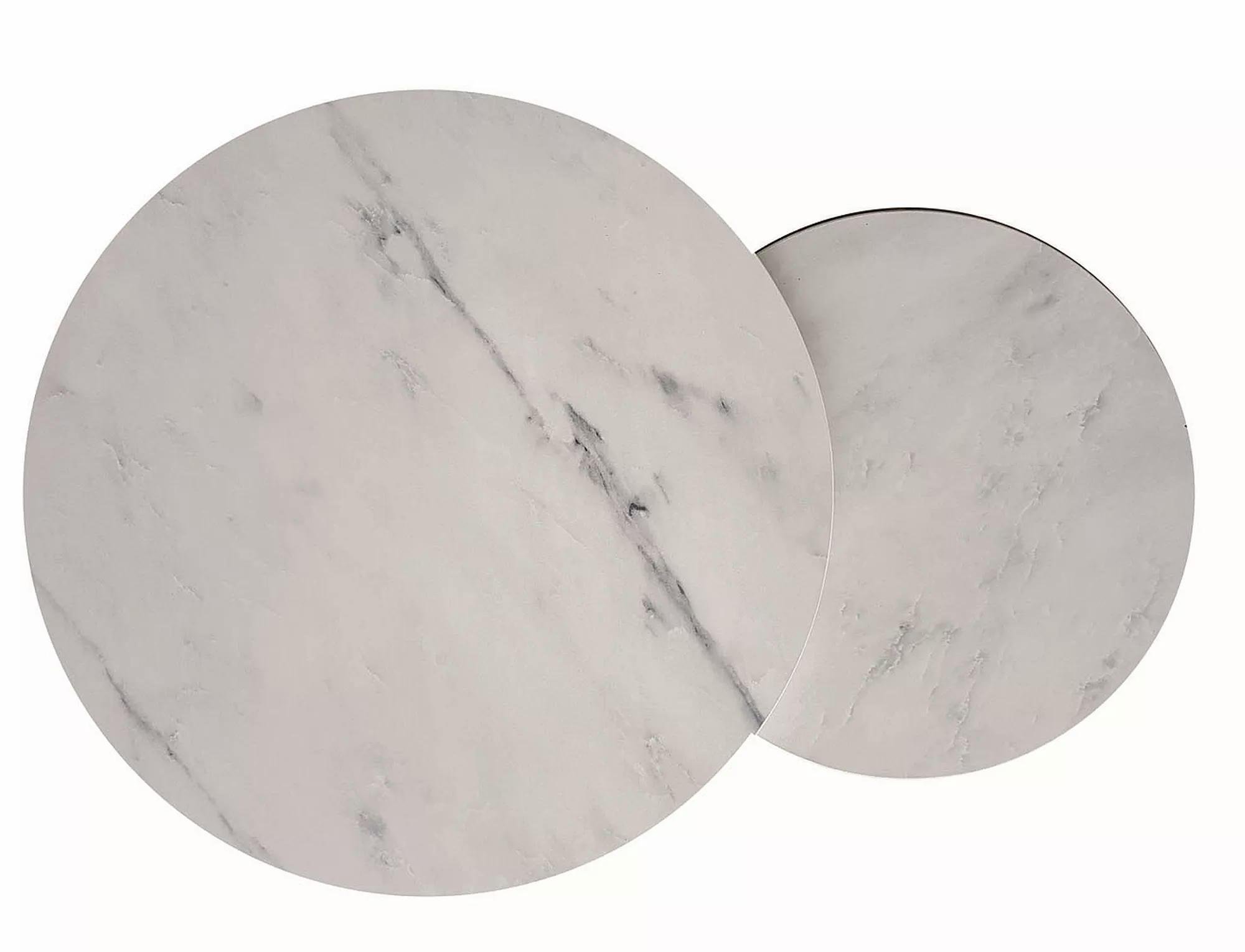 Журнальный столик Signal DION комплект Белый мрамор/Золотой (DIONBMAZL) - фото 3 Журнальный столик Signal DION комплект Белый мрамор/Золотой (DIONBMAZL) - фото 3