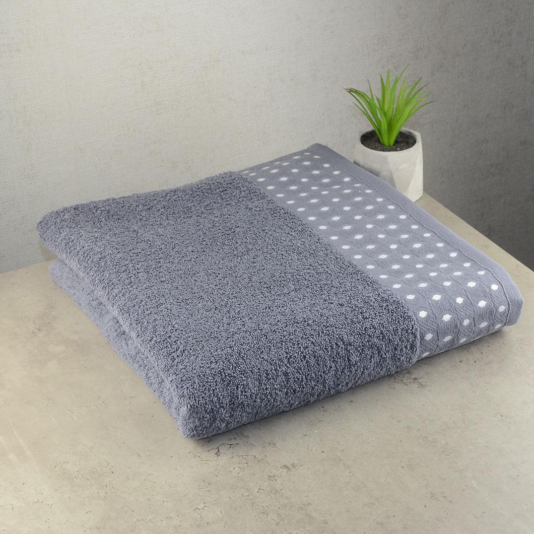 Махровое полотенце GM Textile Azi 70х140 см Серый
