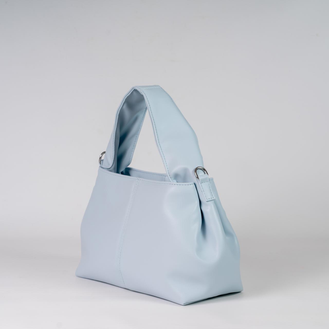 Сумка женская хобо с длинным ремешком KVITUCHA №52-24 Голубой - фото 3