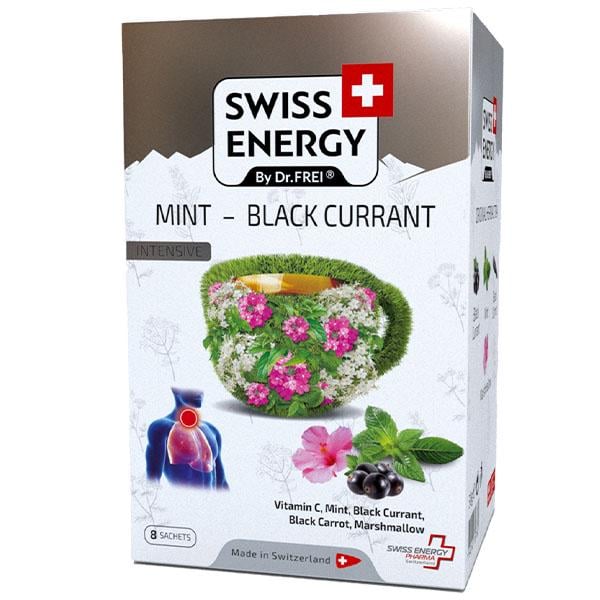 Средство противопростудное Swiss Energy Herbal tea Mint - Black Currant 22,5 г 8 packet (000026742)