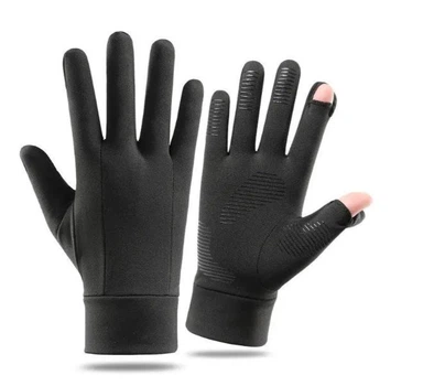 Перчатки зимние мужские спортивные водонепроницаемые сенсорные флисовые L (Q225)