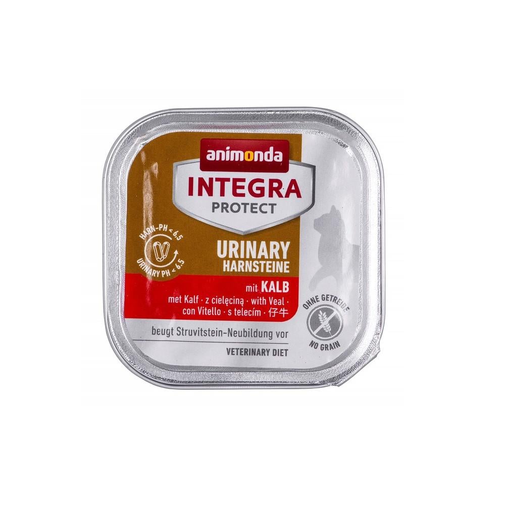 Корм ветеринарный влажный Integra Protect Urinary Struvit - dish with veal для кошек при мочекаменной болезни говядина 100 г (34806801)