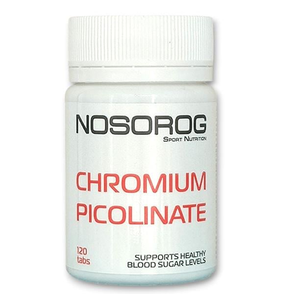 Микроэлемент Хром для спорта Nosorog Nutrition Chromium Picolinate 120 табл. (000018144)