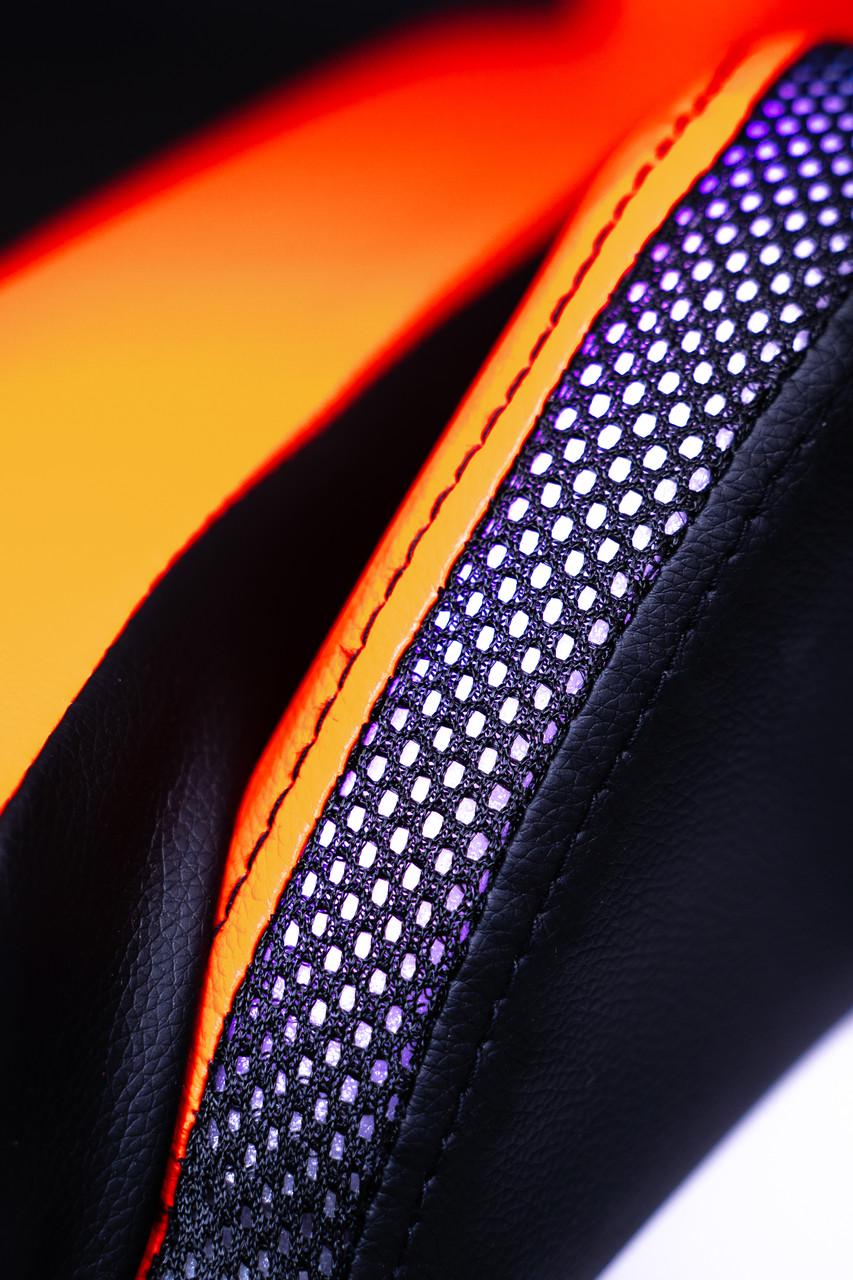 Кресло геймерское Diego с подставкою для ног и подсветкою Черно-красный - фото 10 Кресло геймерское Diego с подставкою для ног и подсветкою Черно-красный - фото 10