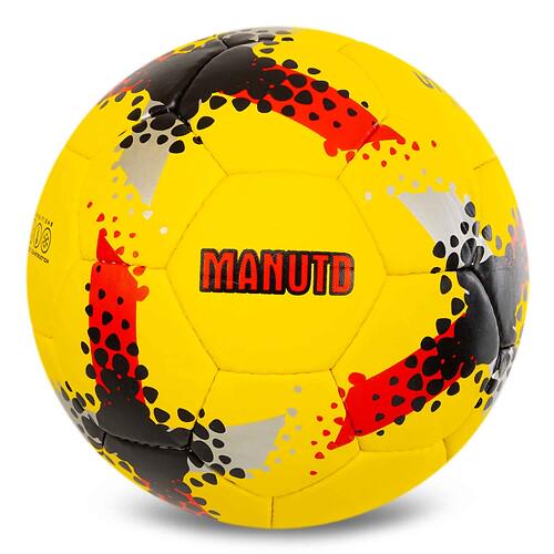 Мяч футбольный Ballonstar MANCHESTER UNITED FB-0047-834 №5 PU Гриппи сшит вручную Желтый (31773570)