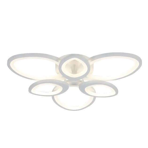 LED-люстра потолочная Valeso с пультом и акриловыми плафонами 3000/6500K IP20 G 2730/3+3 WT 138W Белый (28686185)