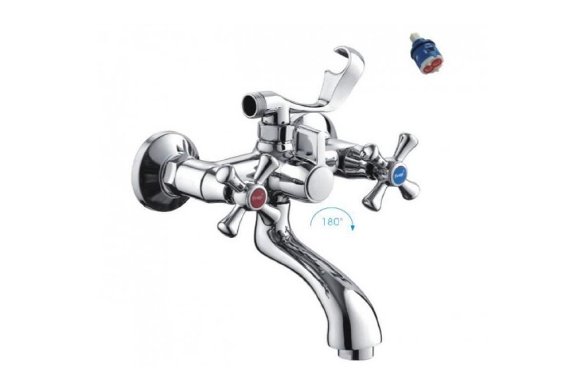 Смеситель для ванны Frap H732 F32732-B 1034183 двухвентильный Хром (102177)