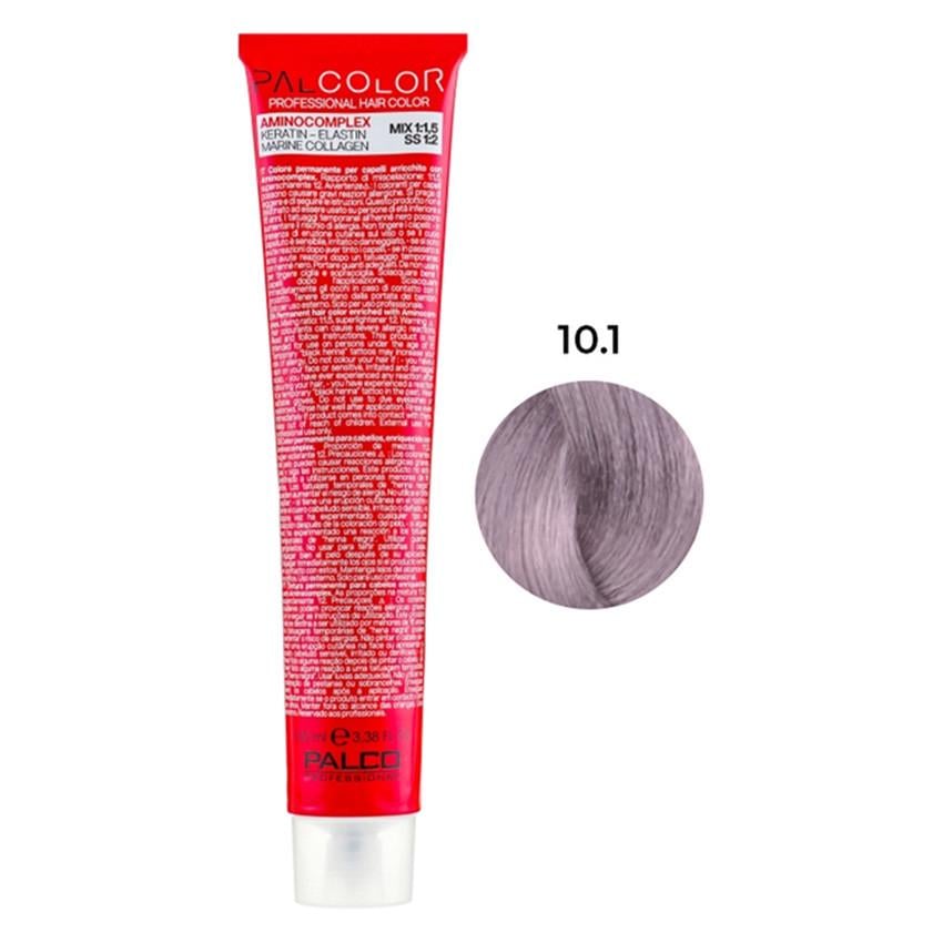 Краска для волос профессиональная PALCO с комплексом аминокислот 100 мл 10.1 блонд платиновый пепельный (2515813740)