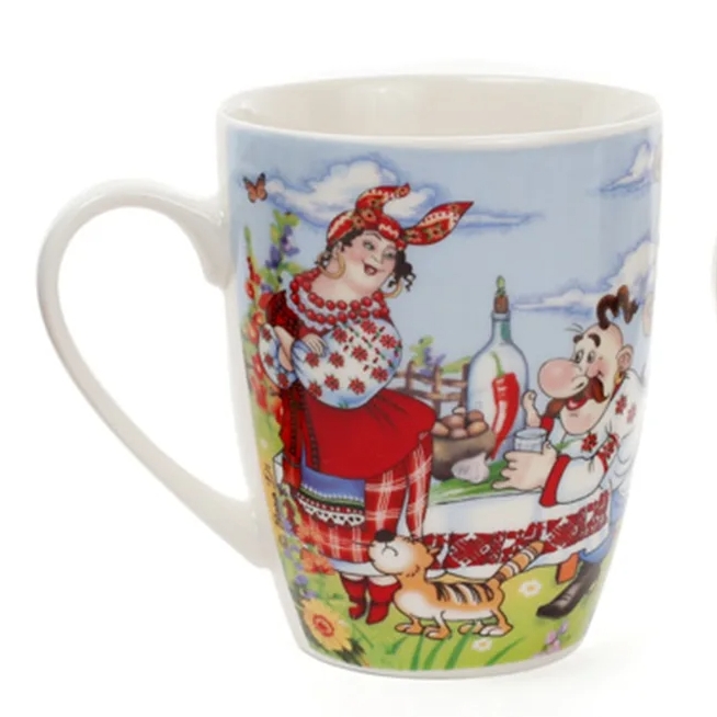 Чашка керамическая Flora Украинский сувенир 0,35 л (31413)