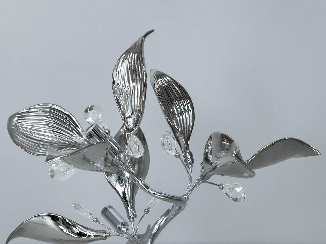 Настільна лампа з керамічними елементами 7229-3THR-LS Хром (2477695035) - фото 3 Настільна лампа з керамічними елементами 7229-3THR-LS Хром (2477695035) - фото 3