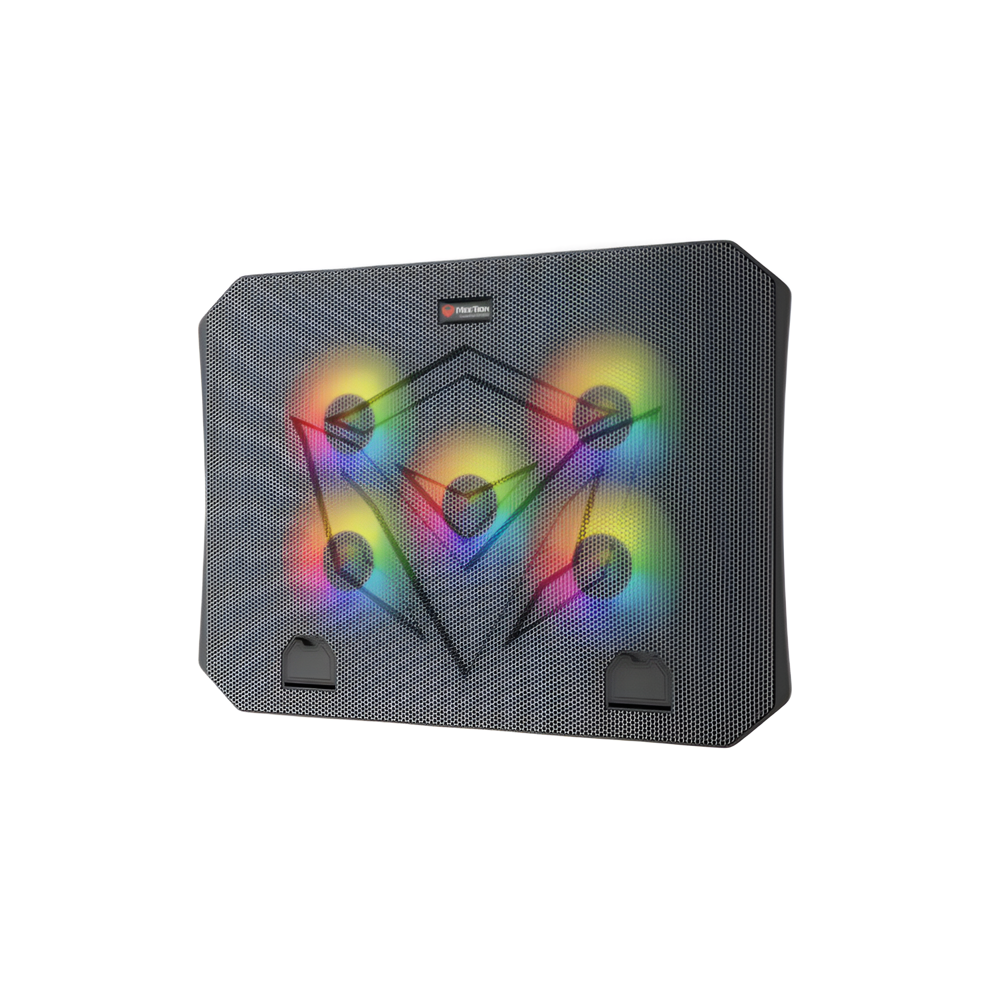 Подставка-кулер под ноутбук охлаждающая с RGB-подсветкой Meetion Черный (CP3030) Подставка-кулер под ноутбук охлаждающая с RGB-подсветкой Meetion Черный (CP3030)