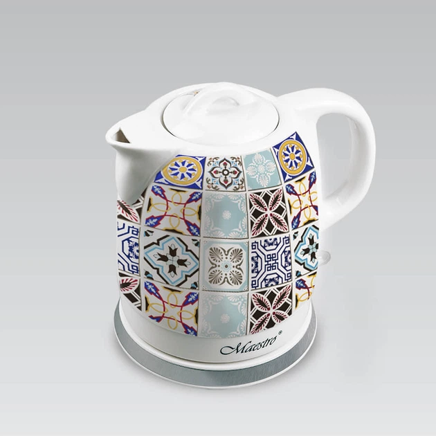 Чайник електричний Maestro MR-066-PORTO керамічний Білий (GR-05330) - фото 2 Чайник електричний Maestro MR-066-PORTO керамічний Білий (GR-05330) - фото 2