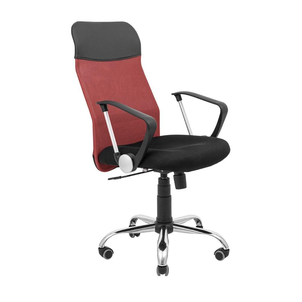 Офісне крісло керівника Ultra Хром M1 Tilt Чорно-червоний
