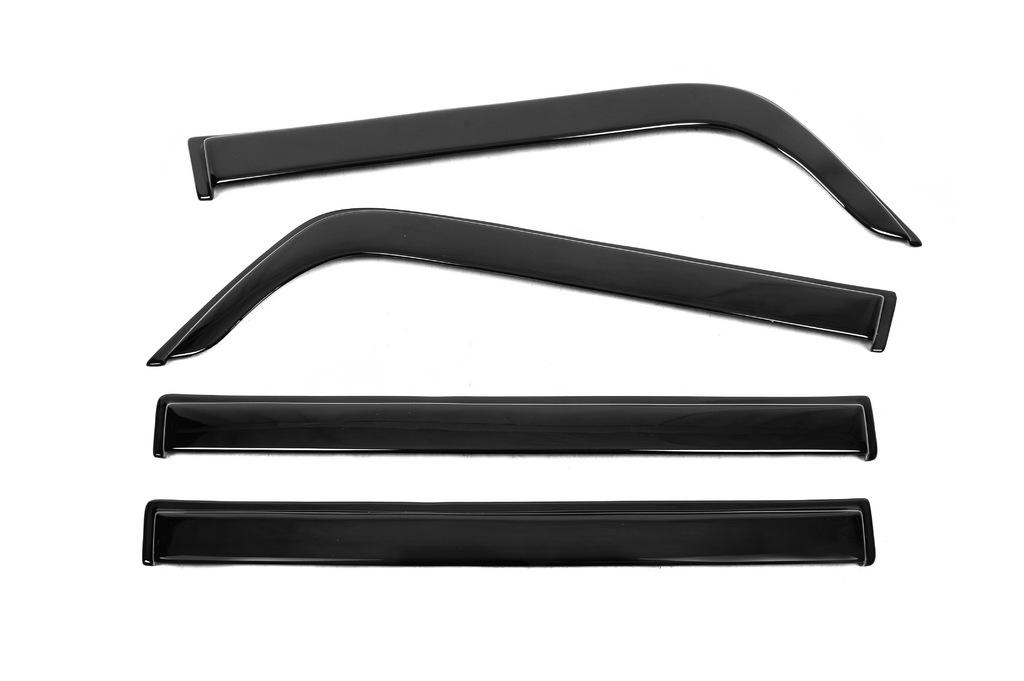 Ветровики Sunplex для Hyundai Galloper 1997-2003 гг. полистирол Черный
