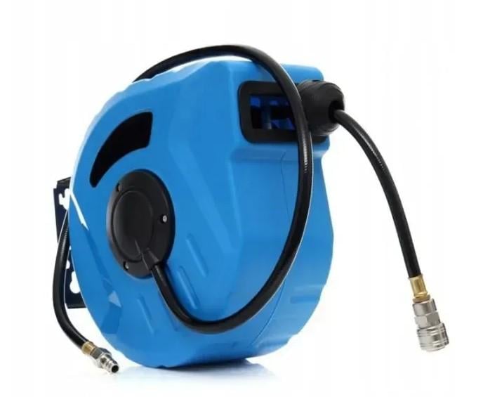 Катушка со шлангом садовая Kraft&Dele поливочный 20 м настенная катушка