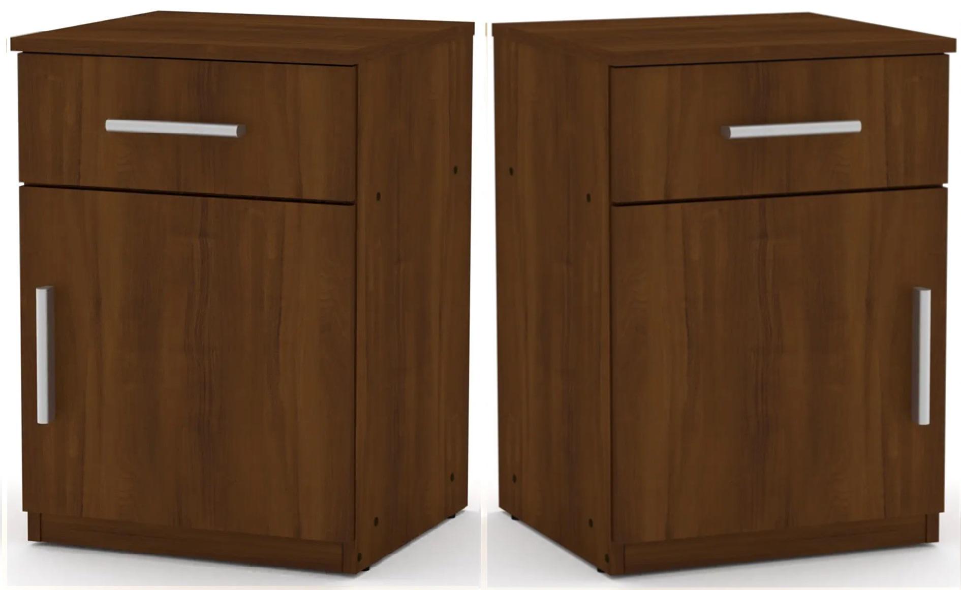 Тумба приліжкова (комлпект 2 шт) Компаніт ПКТ-3 Горіх еко (26650412)