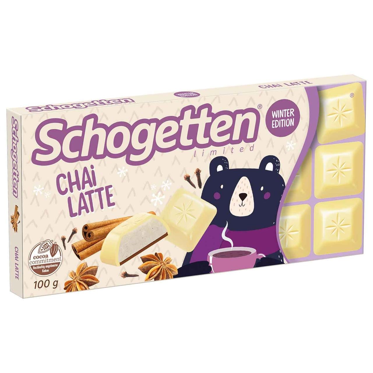 Шоколад білий Schogetten Winter Edition Chai Latte 100 г (2443188802)