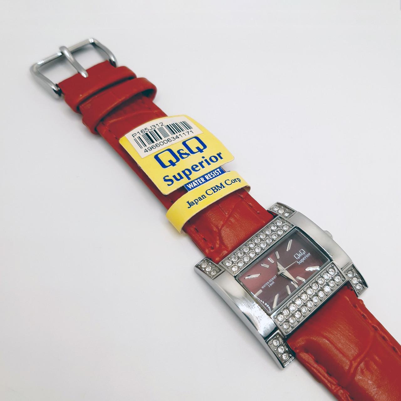 Наручные часы Q&Q Superior series женские кварцевые кожаный ремешок (Р165J312) - фото 7