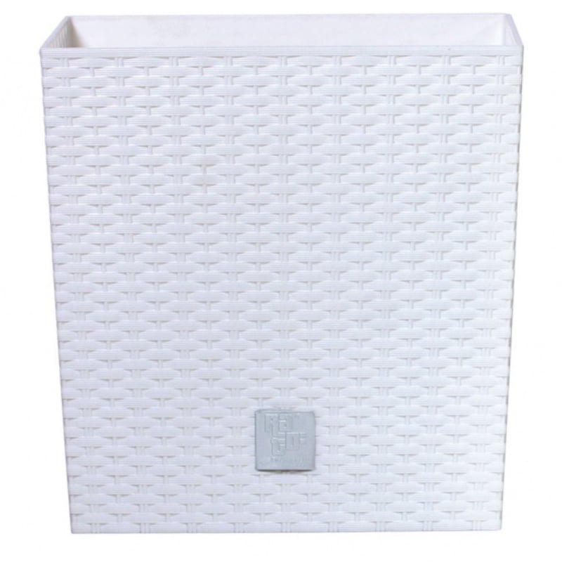 Горшок для цветов Prosperplast Rato со вставкой 2в1 Н-40,8 см Белый (70896-449)