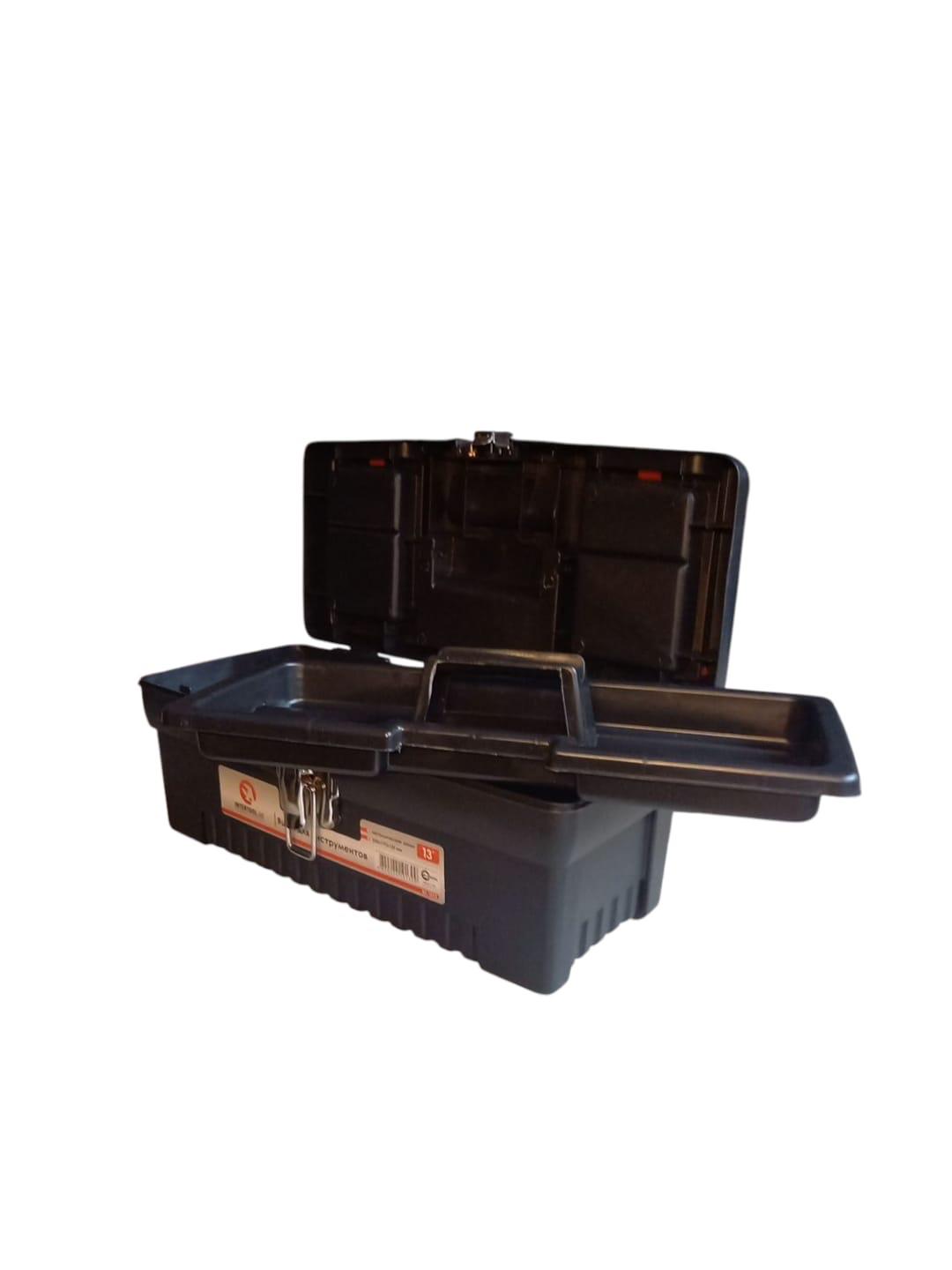 Ящик для инструментов с металлическими замками Intertool BX-1013 13" 330x177x135 мм (26447239) - фото 2