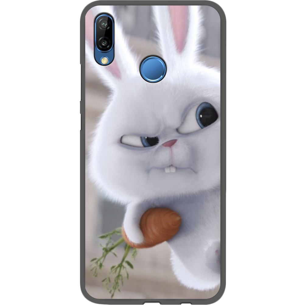 Чехол Boxface Huawei P20 Lite Rabbit Snowball Черный силикон (33127-up1116-35158)