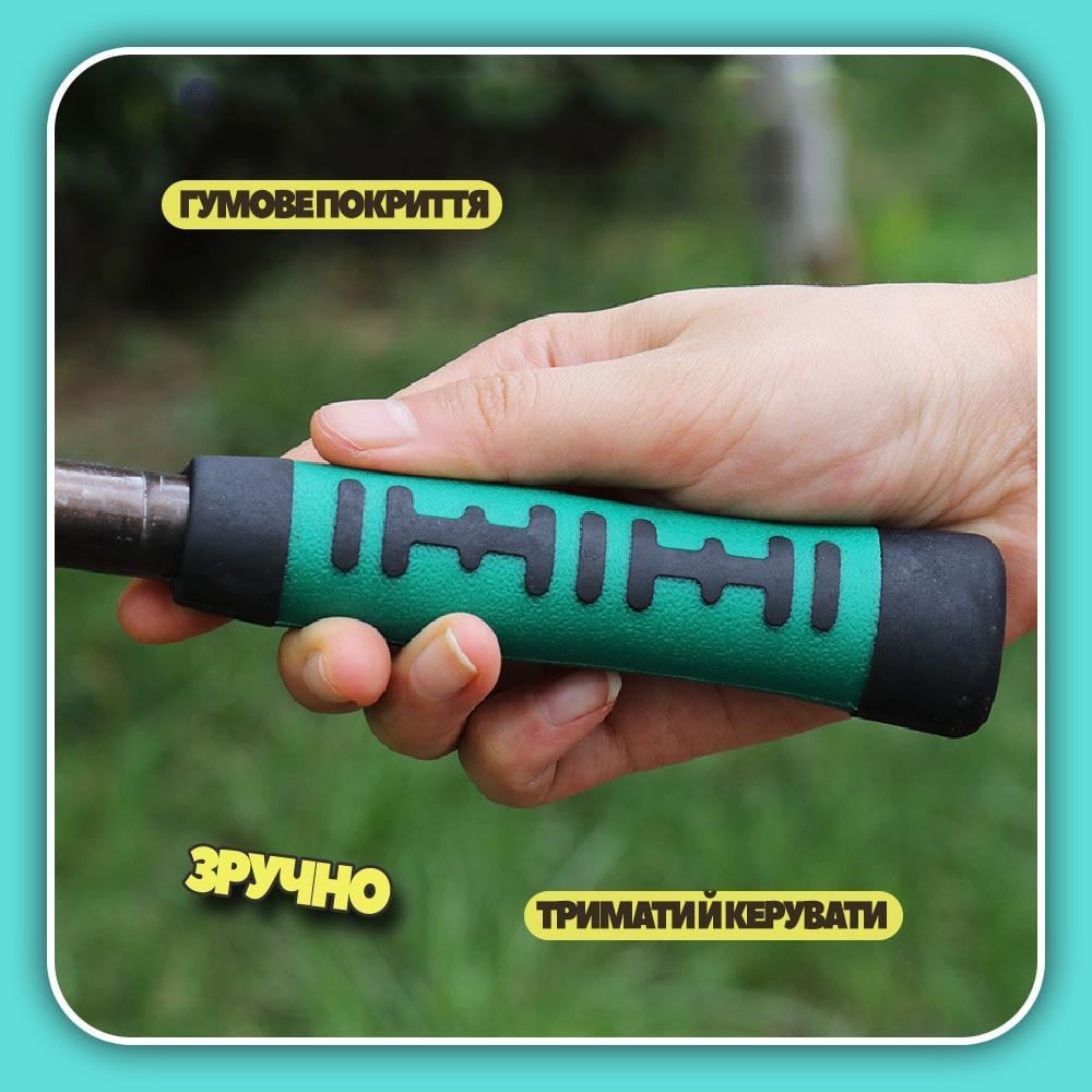 Ручна сапка з культиватором-розпушувачем землі 38 см (25072312) - фото 4