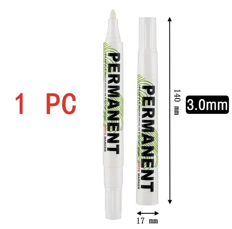 Маркер перманентный 3 мм Белый (1794419603) - фото 3