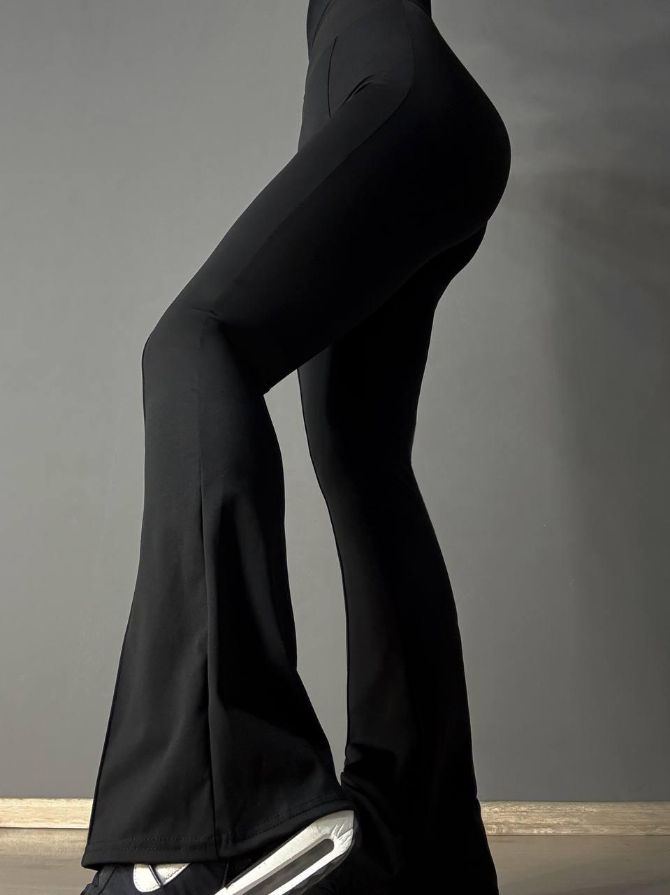 Лосини жіночі A-N 1724 кльош від коліна зі стрілкою M Чорний (5003) - фото 8 Лосини жіночі A-N 1724 кльош від коліна зі стрілкою M Чорний (5003) - фото 8