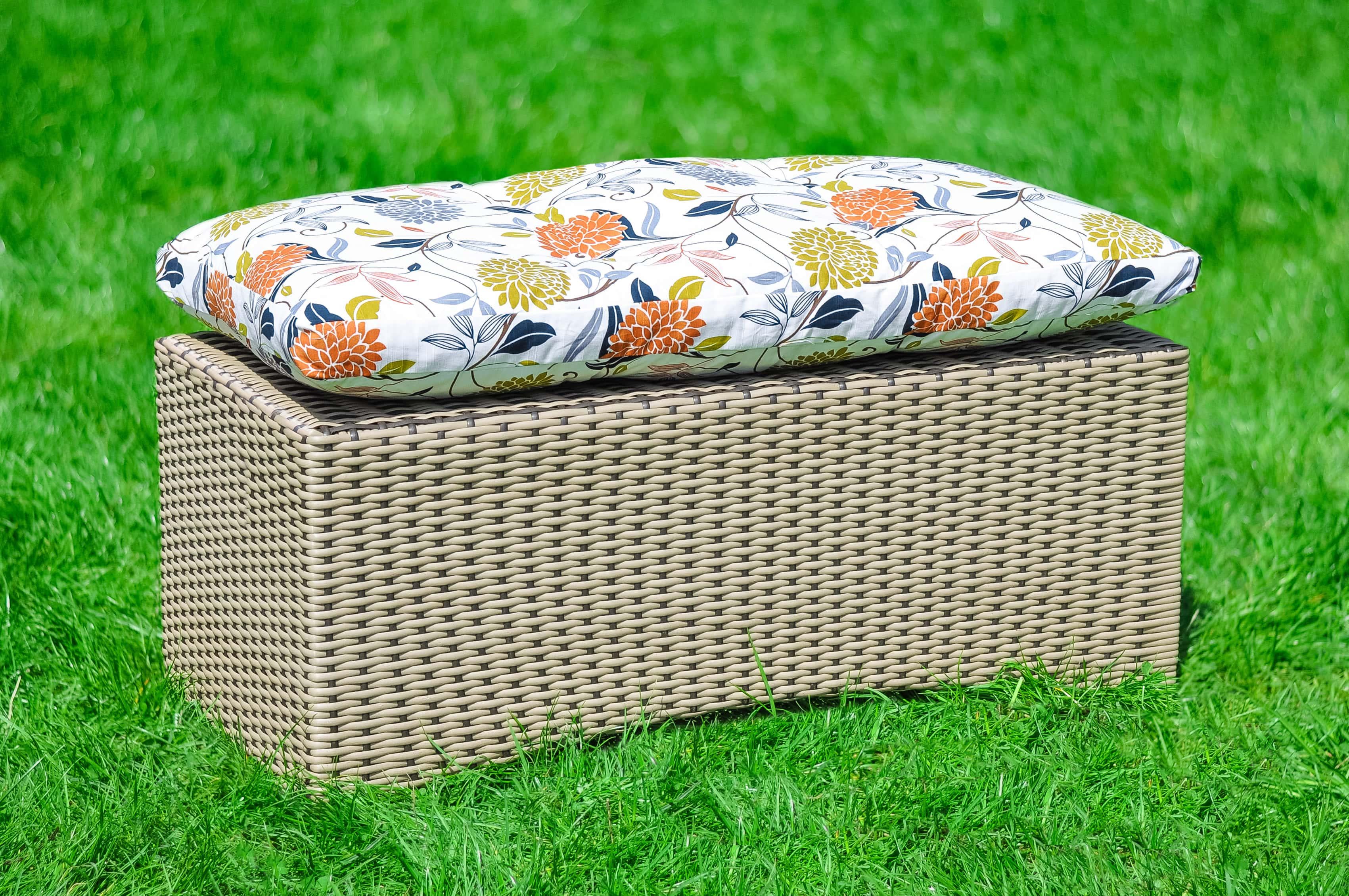 Пуф садовий Rattwood Рондо Бежево-коричневий (3704)