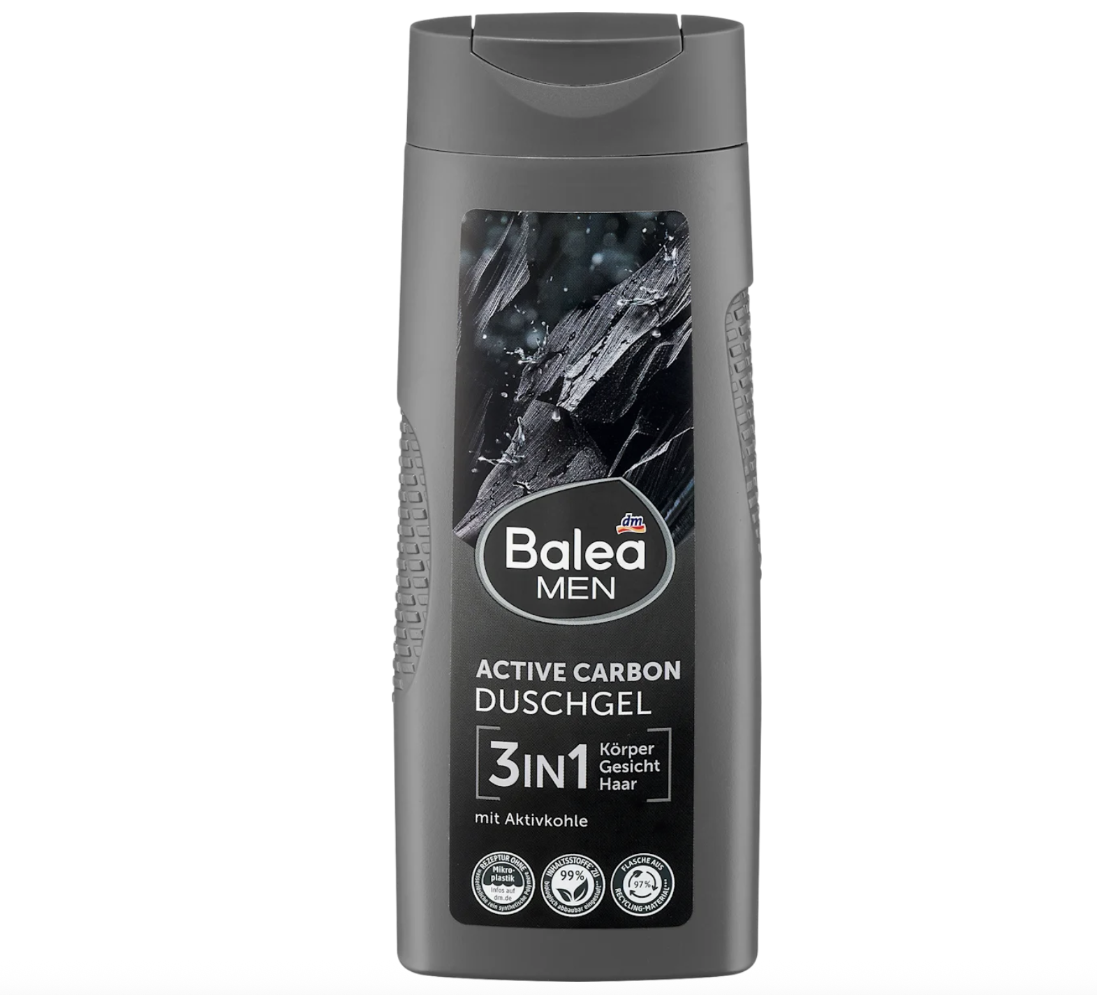 Гель для душа Balea MEN Active Carbon 3 в 1 с активным углем 300 мл (EPI-15102025-590)