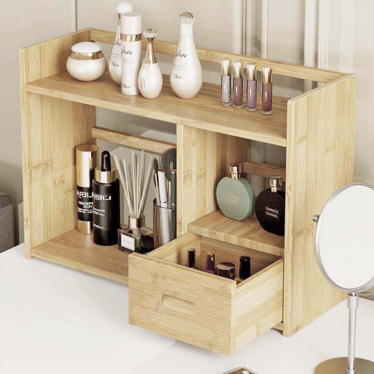 Полка-надстройка настольная из дерева Олини бланже (АКД-009501)