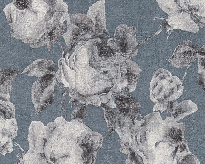 Флизелиновые обои A.S.Creation Bohemian Burlesque 96050-6 Синие Флизелиновые обои A.S.Creation Bohemian Burlesque 96050-6 Синие