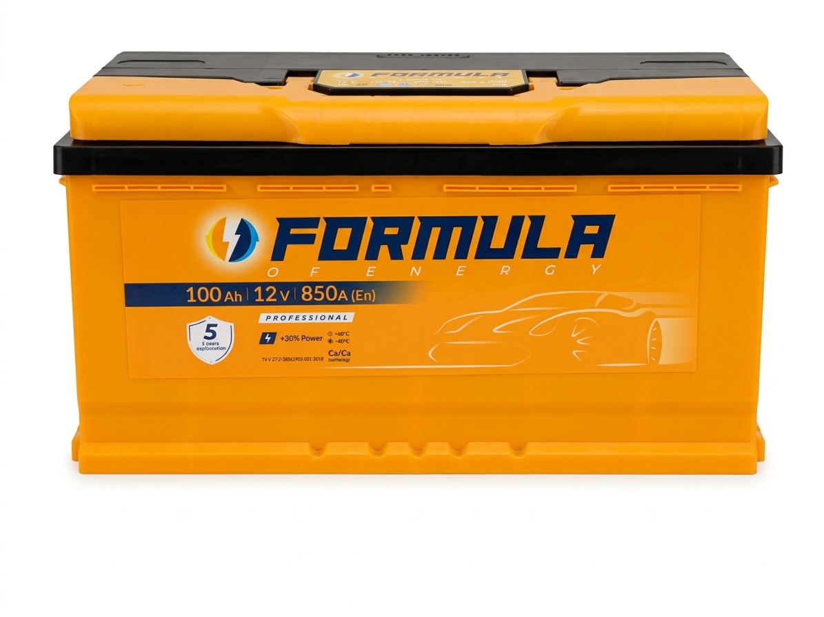 Аккумулятор автомобильный 6CT-100 Formula EN850 100Ah-12V + справа 353х175х190 мм
