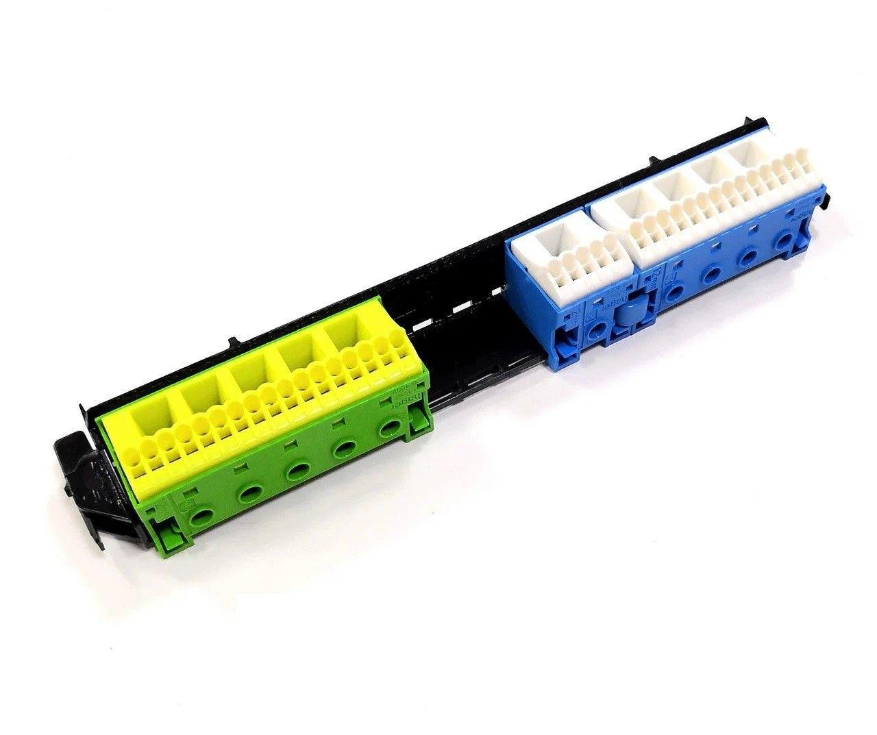 Держатель с клеммами Hager PE/N 21xN+20xPE/5xN+6xPE VZ464