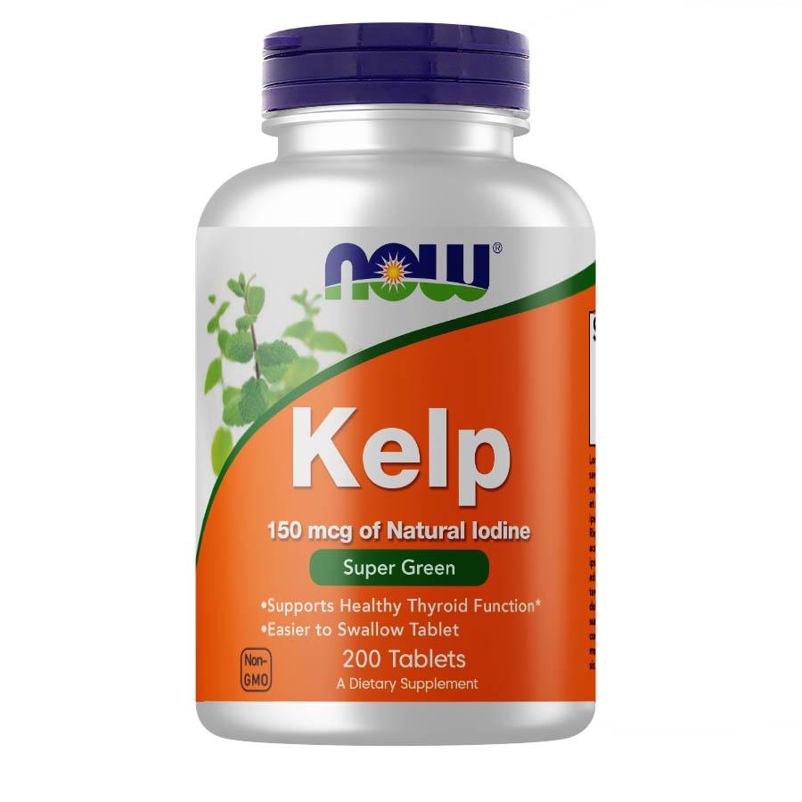 Натуральна добавка NOW Kelp 150 mcg 200 таб. (4490)