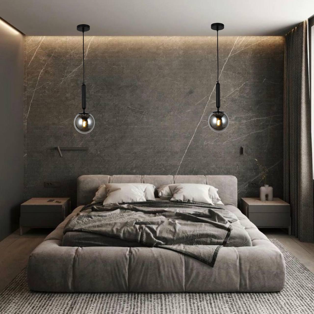 Підвіс скляний 15 см Чорний (916-3515-1 BK+BK) - фото 2