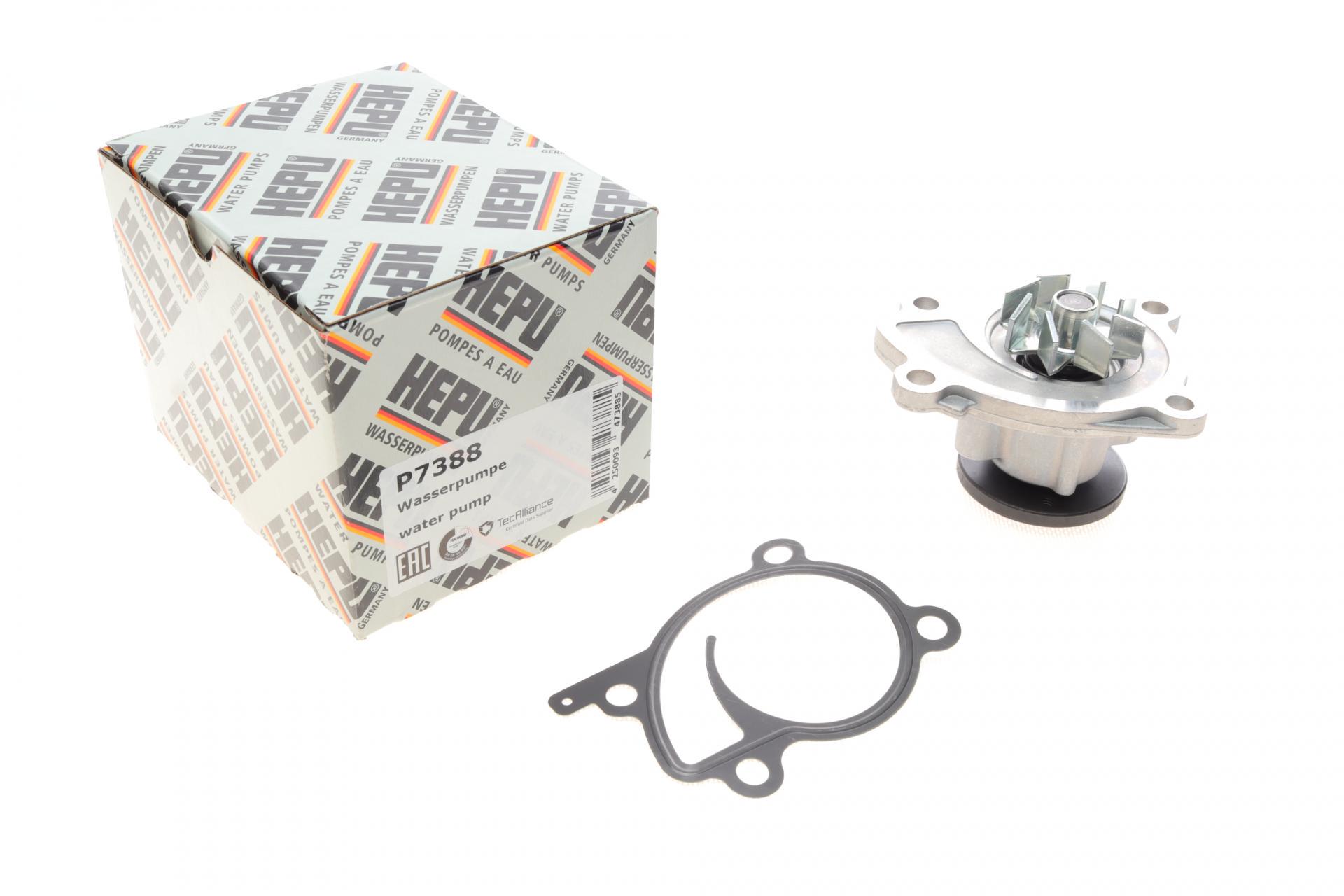 Насос воды Hepu Renault Clio/Scenic/Megane/Kangoo/Nissan Qashqai/Juke 0.9-1.2-1.4TCe/1.6 09- P7388 (25588534)